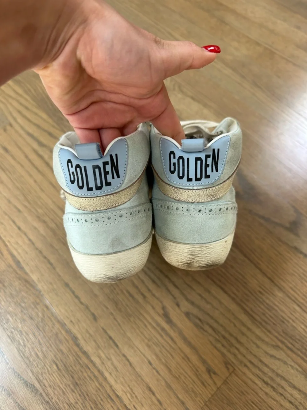 Golden goose midstar sneakers suede blue size 37 - Picture 3 of 7